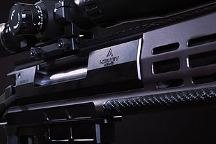 black sniper rifle, LobaevArms, sniper rifle HD wallpaper