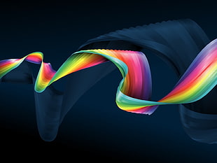 rainbow color illustration HD wallpaper