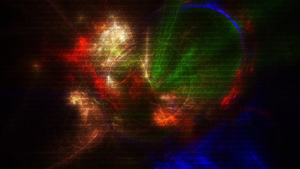 abstract, space, universe, letter HD wallpaper