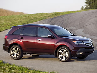 red Acura MDX
