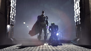 Batman and The Joker, Batman: Arkham Asylum, video games, Batman, Joker HD wallpaper