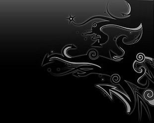 black and white wallpaper HD wallpaper