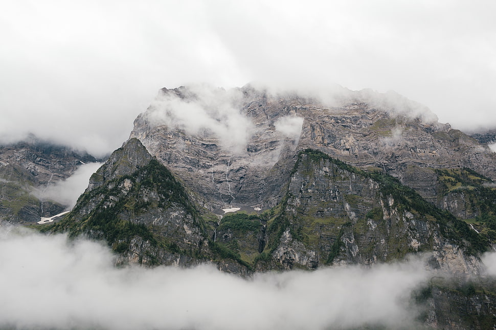 photography of mountain peak during daytime HD wallpaper