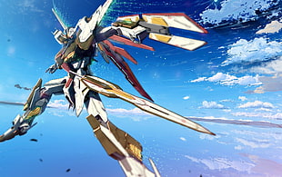 Gundam digital wallpaper, Gundam SEED: A-STAR, TSX-08A, Gundam, anime