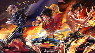 Ace, Luffy and Sabo poster