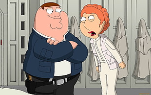 Peter Griffin and lois