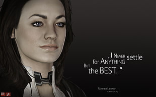 i never settle for anything but the best qoute HD wallpaper
