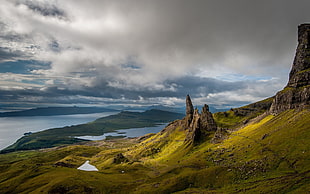 nature, landscape, Old Man of Storr, Scotland HD wallpaper