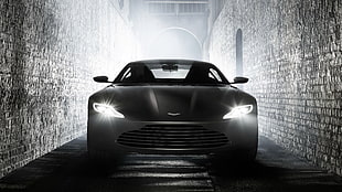 gray Aston Martin DB10 HD wallpaper