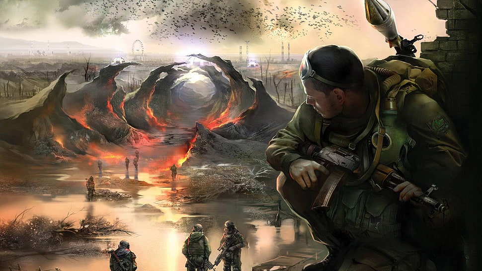 game application digital wallpaper, artwork, video games HD wallpaper