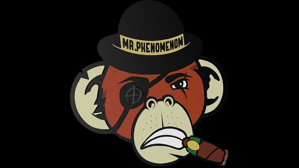 Mr. Phenomenon monkey cartoon illustration HD wallpaper