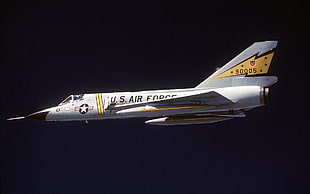 gray U.S Air Force plane, airplane, military, air force, Convair F-106 Delta Dart