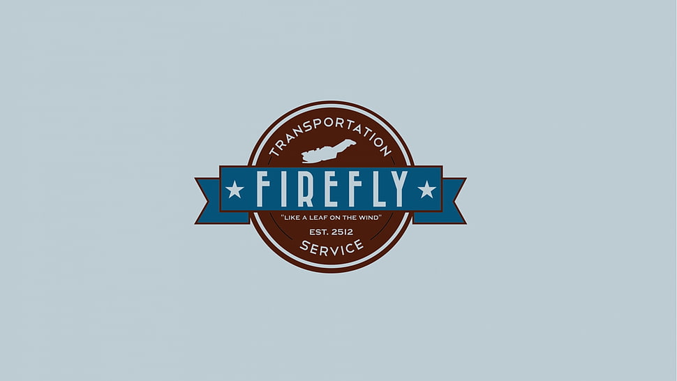 red and blue firefly transportation service advertisement, Firefly, simple HD wallpaper