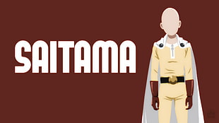 Saitama wallpaper, One-Punch Man, Saitama, minimalism HD wallpaper