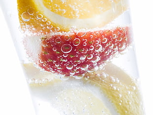 Berries,  Lemon,  Water,  Ice HD wallpaper