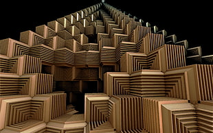 cube pyramid artwork