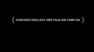 confused? text, typography