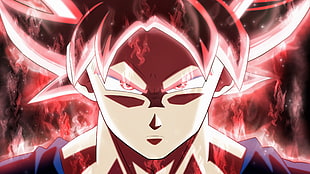 Son Goku portrait digital wallpaper