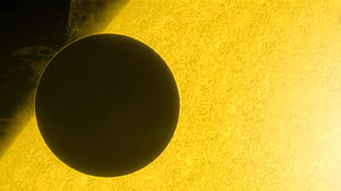 sun illustration, Venus, Sun, planet, space HD wallpaper