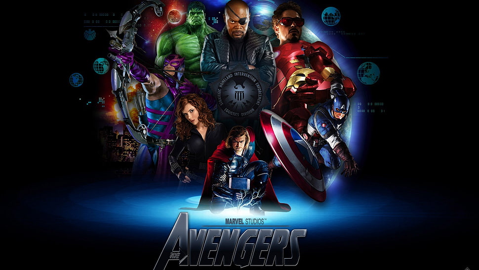 Marvel Avengers digital wallpaper, movies, The Avengers, Thor, Iron Man HD wallpaper