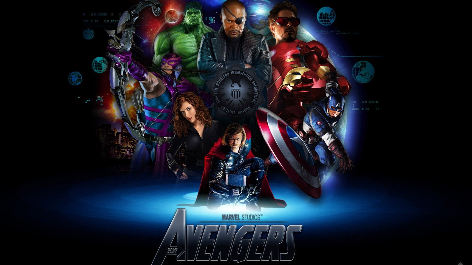 Marvel Avengers digital wallpaper, movies, The Avengers, Thor, Iron Man