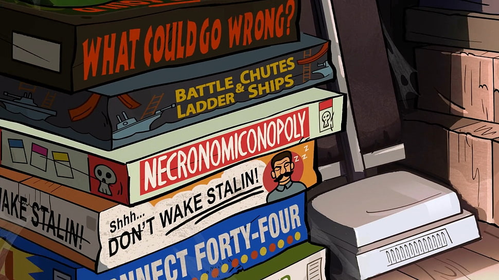assorted-title book lot, Gravity Falls HD wallpaper