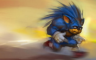 Sonic Hedgehog illustration, Sonic the Hedgehog HD wallpaper