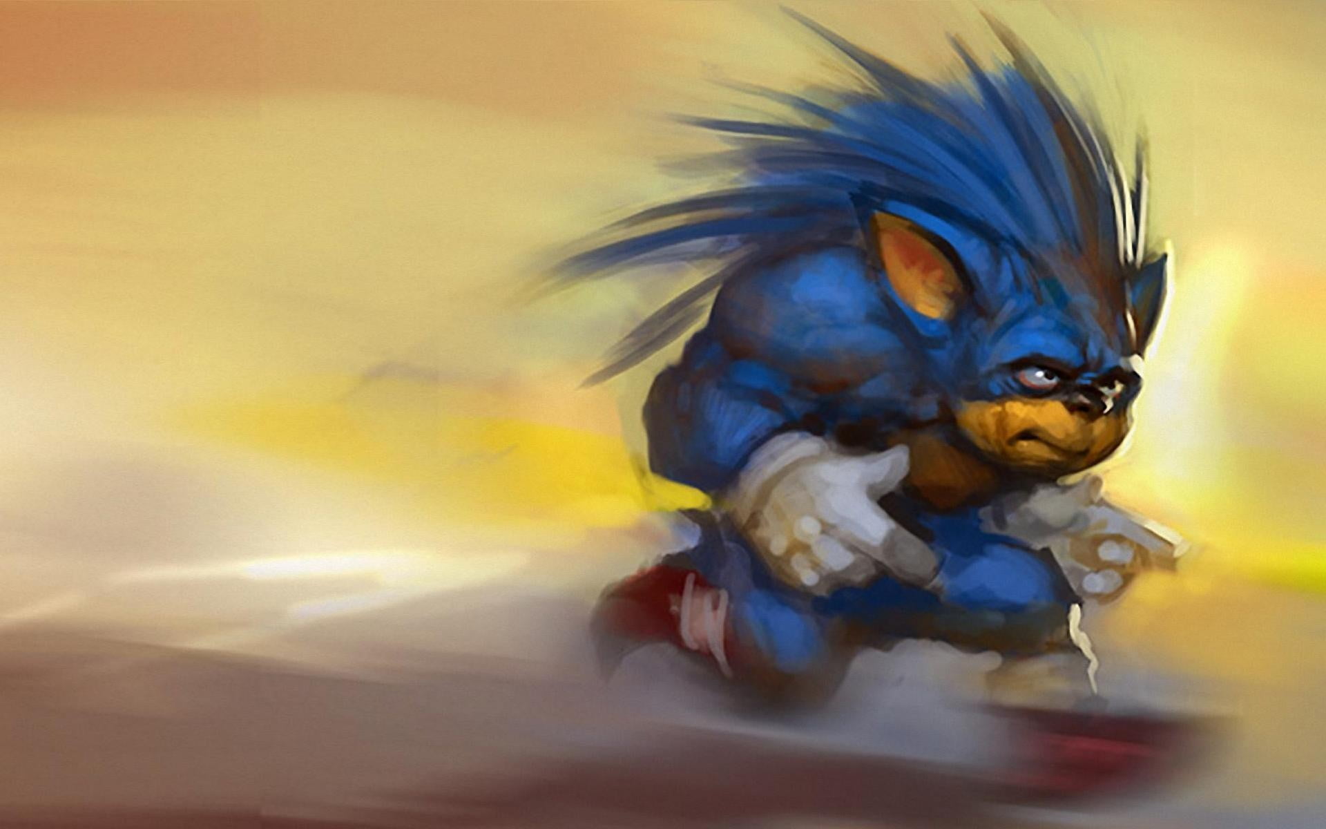 Wallpaper Illustration Sonic The Hedgehog Dragon Comi