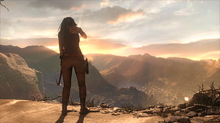 game cover illustration, Tomb Raider, Lara Croft, PlayStation 4 HD wallpaper