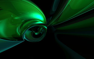 green liquid graphic art