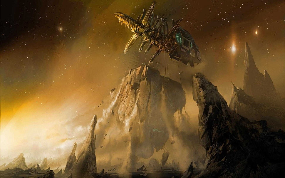 rock formations, Dead Space HD wallpaper