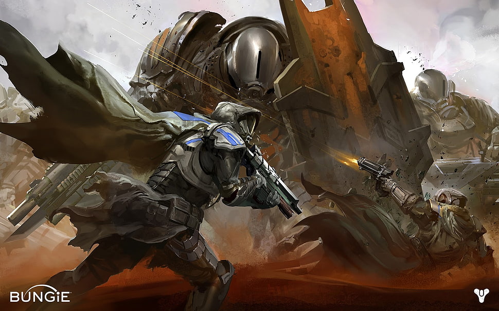 Bungie game poster, Destiny (video game), Mars, hunter, video games HD wallpaper