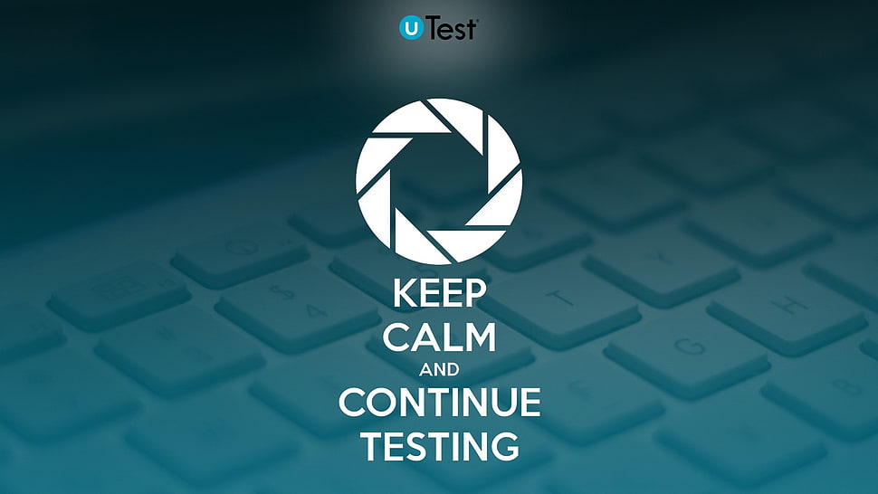 U test poster, uTest, testing HD wallpaper