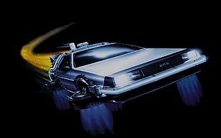 Back to the Future DeLorean DMC 12 digital wallpaper, Back to the Future, movies, car, vehicle