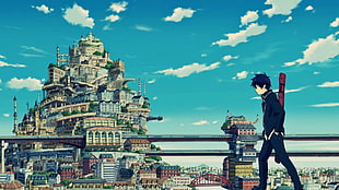male anime character wallpaper, Blue Exorcist, Okumura Rin, anime HD wallpaper