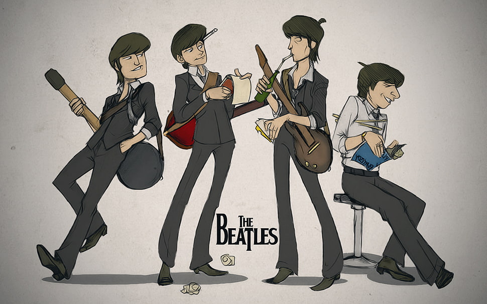 The Beatles poster HD wallpaper