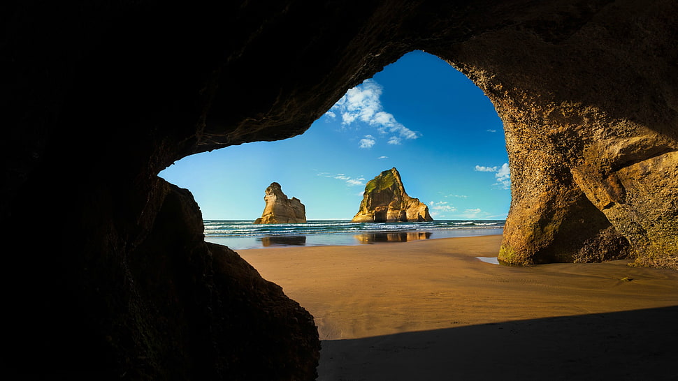 nature, landscape, clouds, cave HD wallpaper