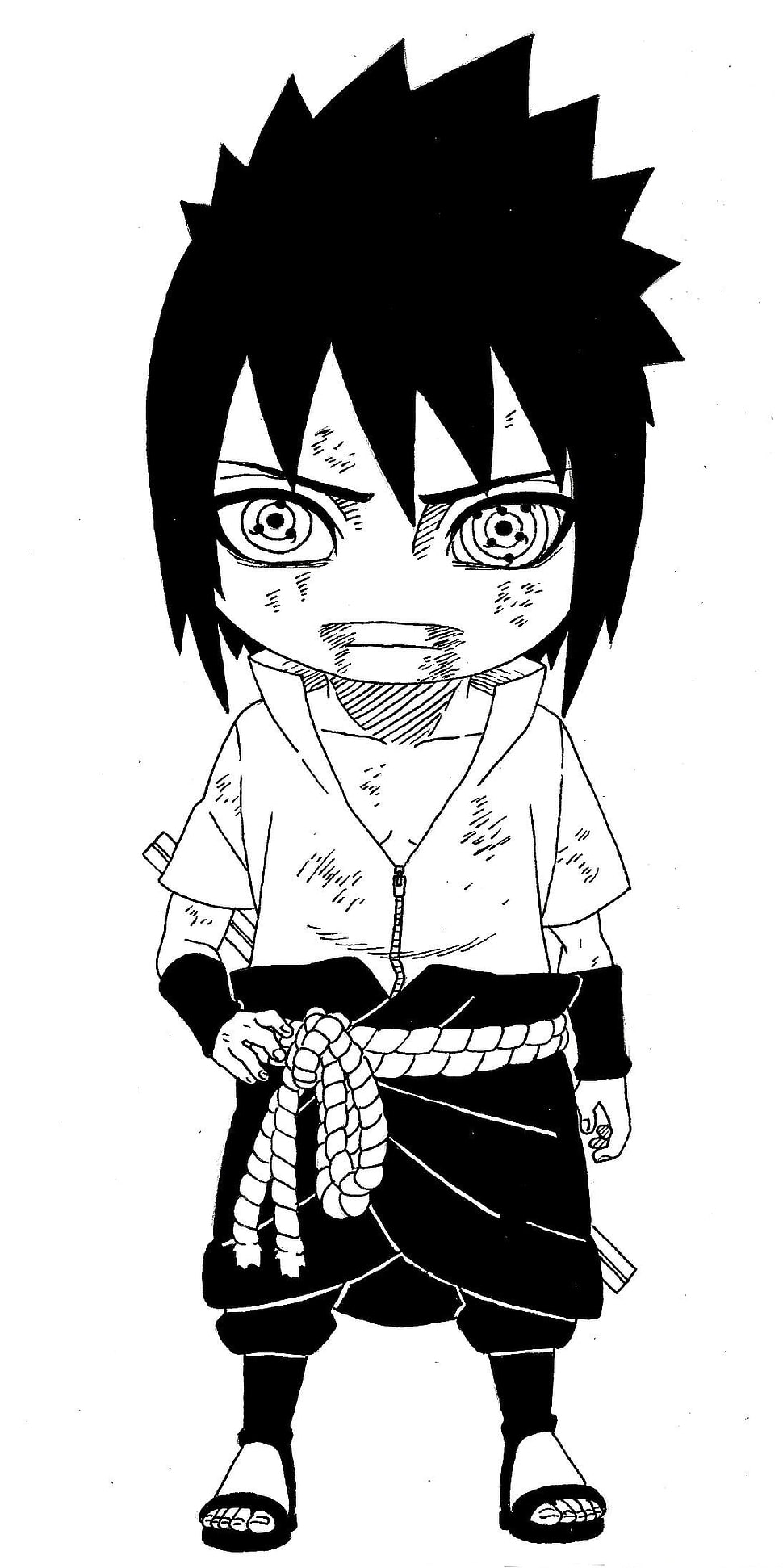 male character illustration, Naruto Shippuuden, Uchiha Sasuke, manga, Sharingan HD wallpaper