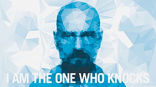 man illustration with i am the one who knocks text overlay, Breaking Bad HD wallpaper