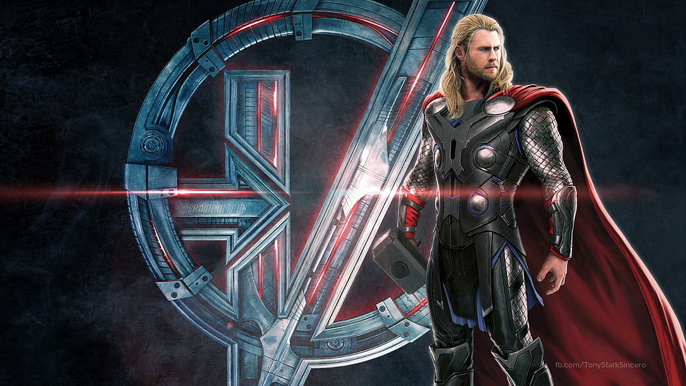 Marvel Avengers Thor wallpaper, The Avengers, Avengers: Age of Ultron, superhero, symbols HD wallpaper