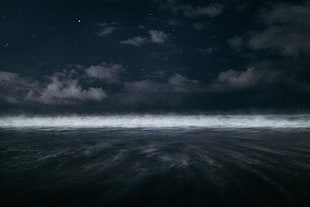 ocean wave, Fog, Horizon, Sky