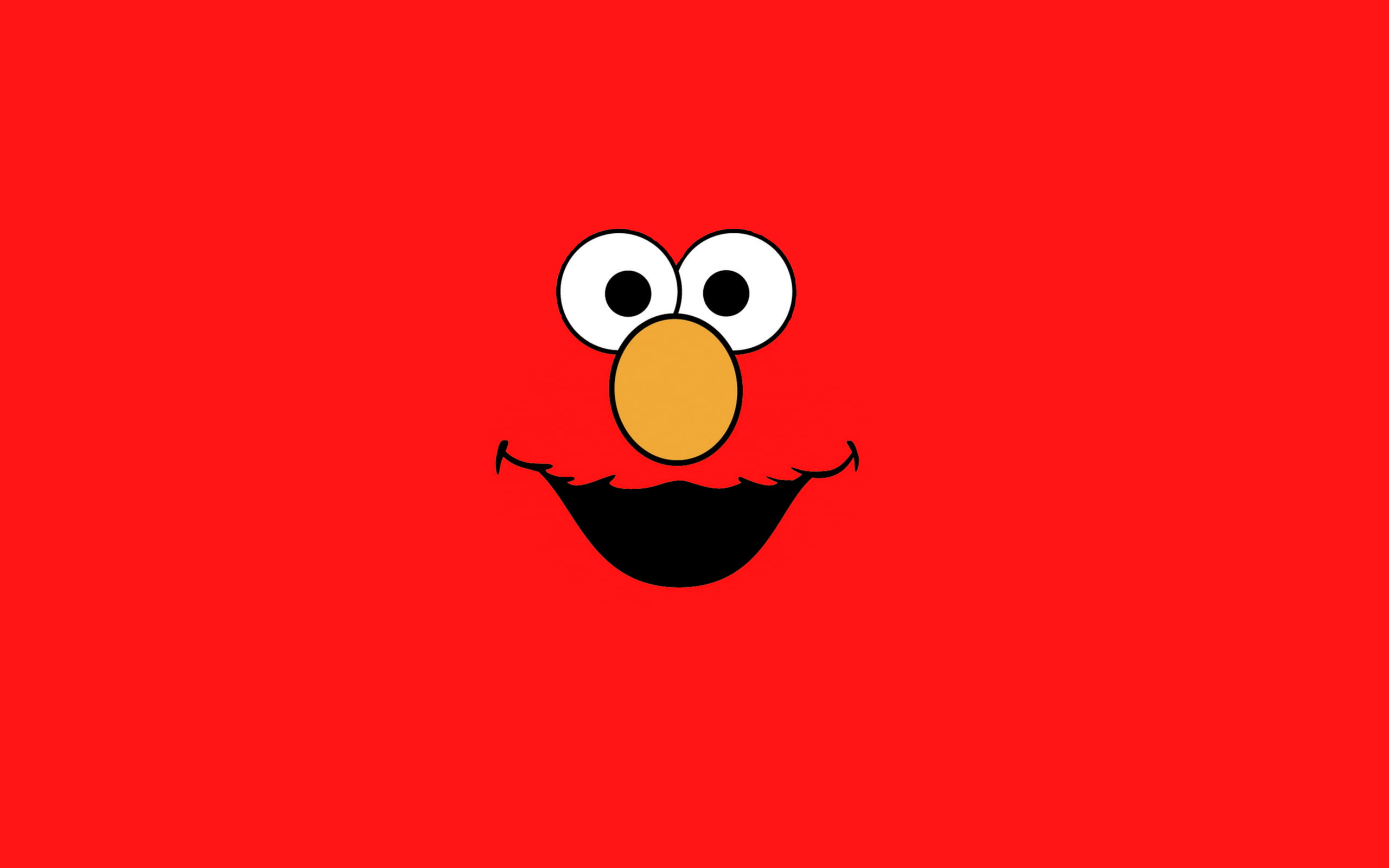 Sesame Street Elmo illustration, Sesame Street, minimalism, Elmo