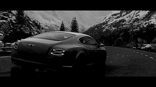 black coupe, Driveclub, car, rain, Bentley