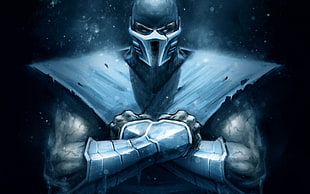 Mortal Kombat Sub Zero illustration, Sub-Zero HD wallpaper