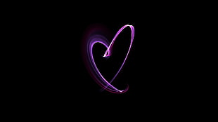purple heart light decor