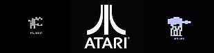 Atari logo, Atari, retro games, video games, collage