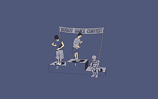 Robot Dance Contest illustration, contests, humor