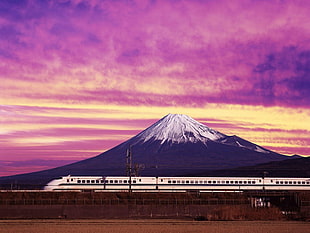 Mount Fuji Japan, Japan, Shinkansen, Mount Fuji HD wallpaper