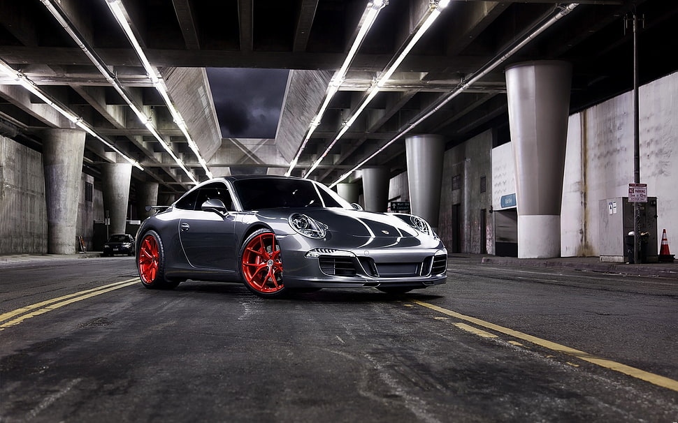 silver coupe, car HD wallpaper