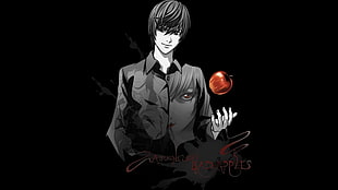 man anime character digital wallpaper, anime, Death Note, Yagami Light